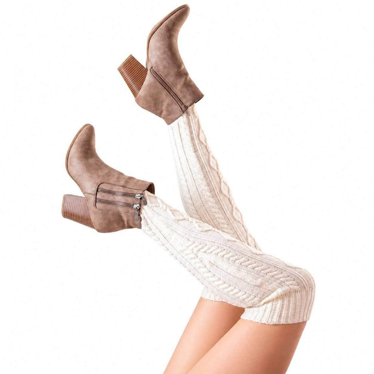 Over The Knee Knit Sweater Socks