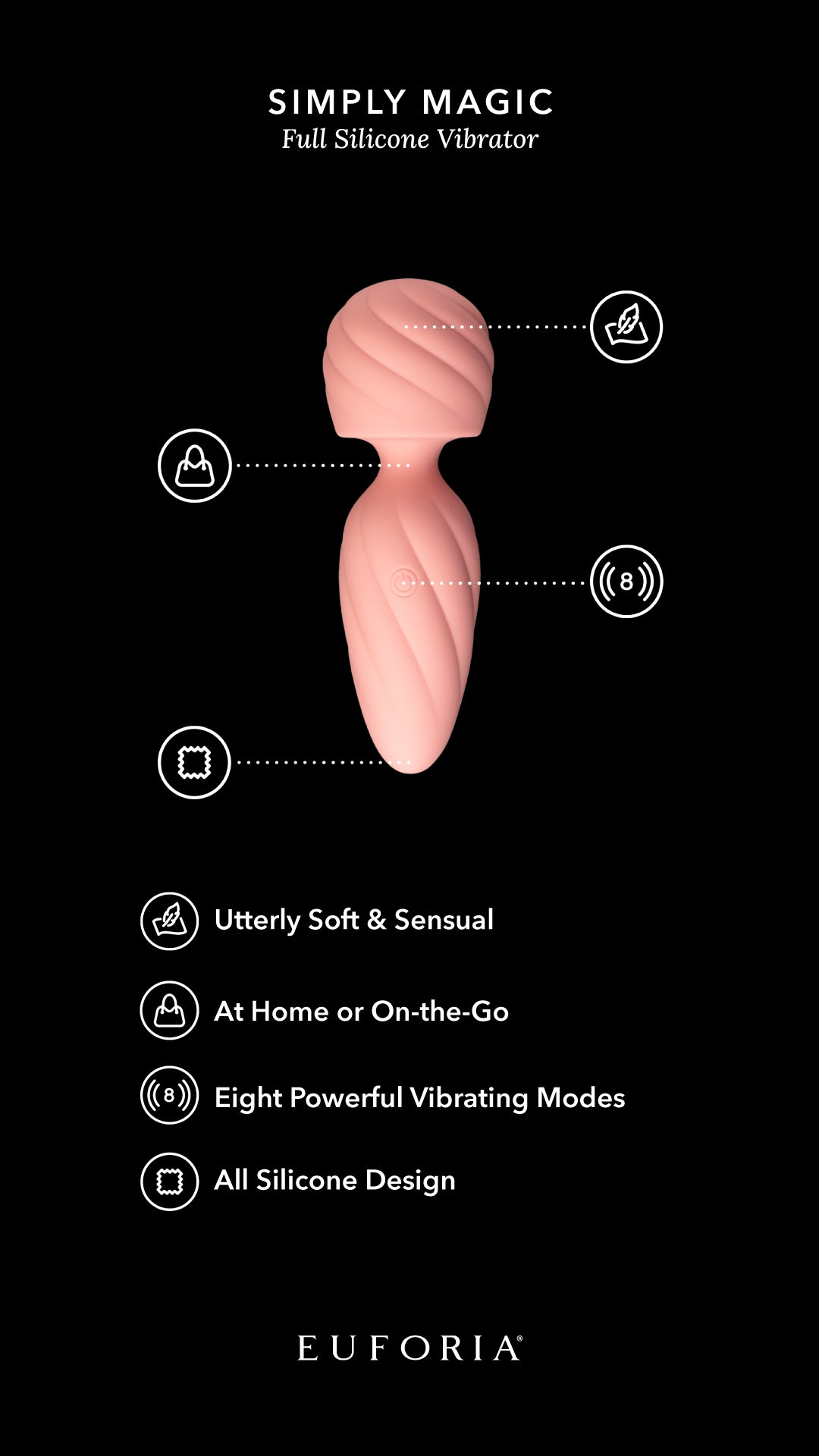 SIMPLY MAGIC-FULL SILICONE MASSAGER