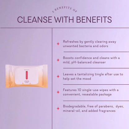 Cleanse With Benefits: Tingling Intimate Wipes