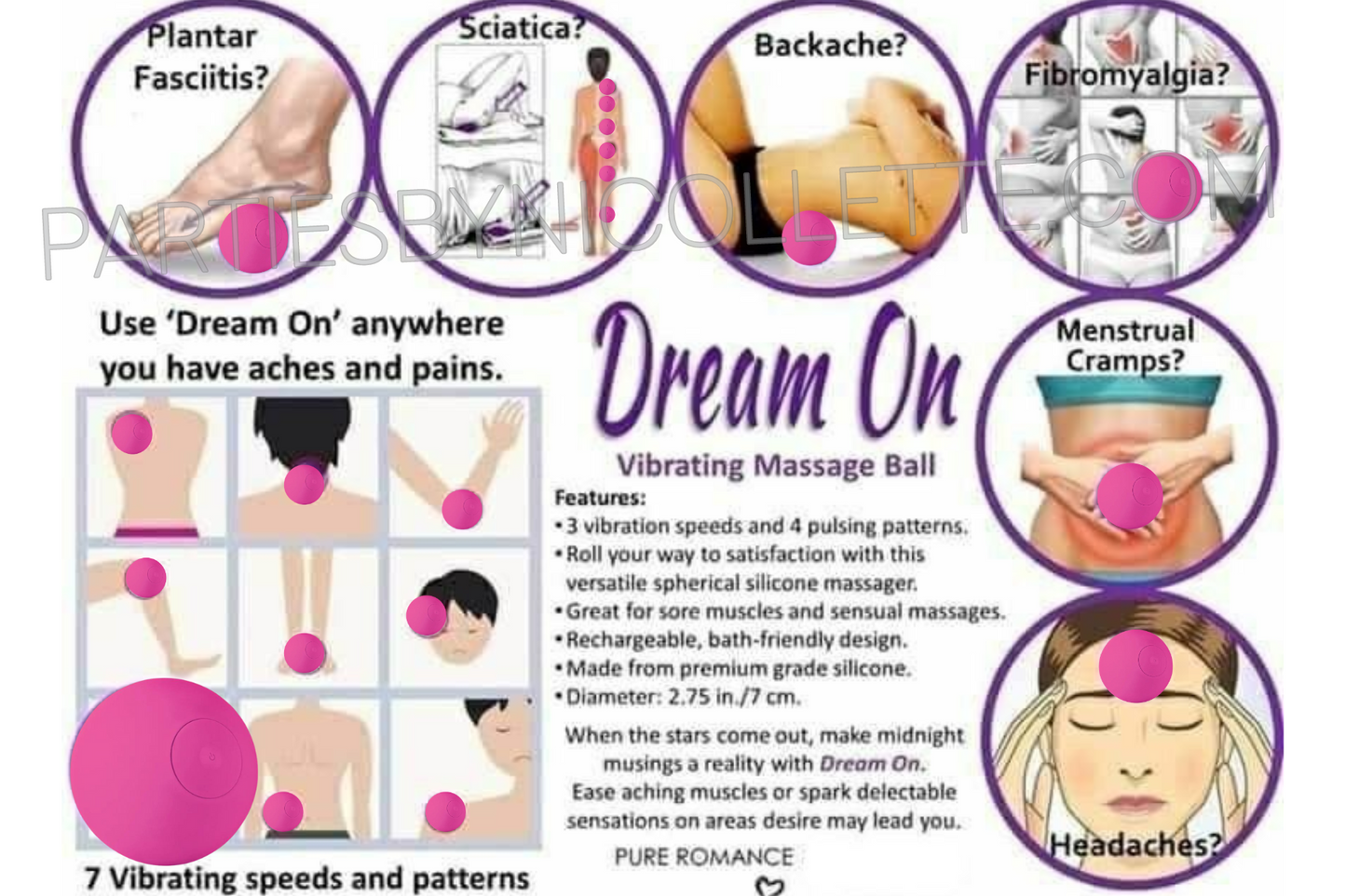 Dream On- Vibrating Massage Ball (Retiring)