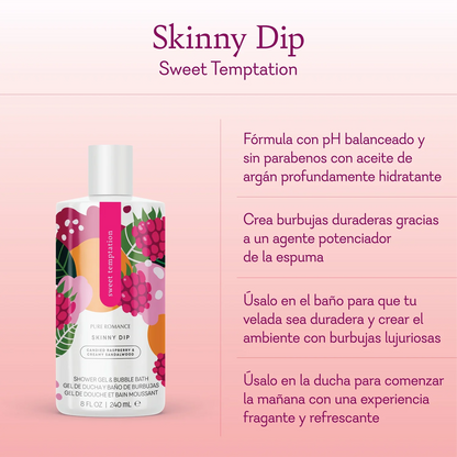 Skinny Dip Shower Gel & Bubble Bath- Sweet Temptation