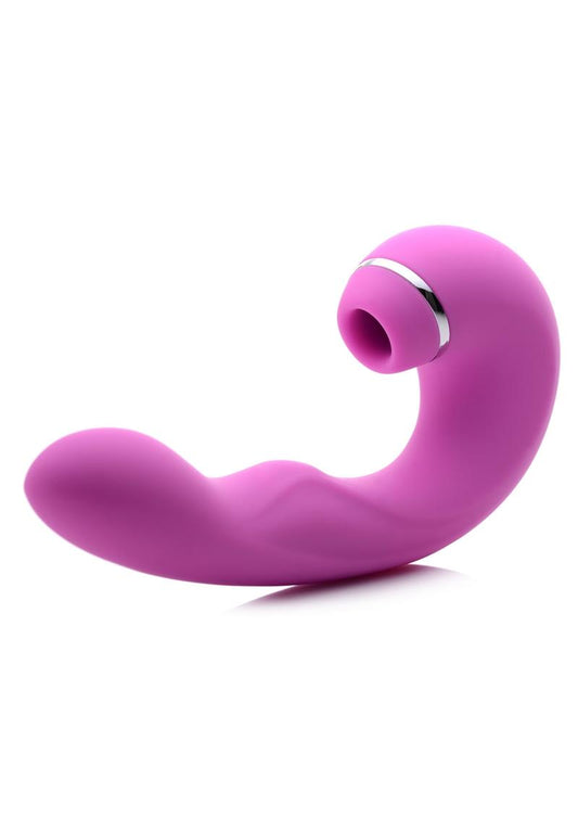Tapping Silicone Rechargeable G-Spot Vibrator with Suction