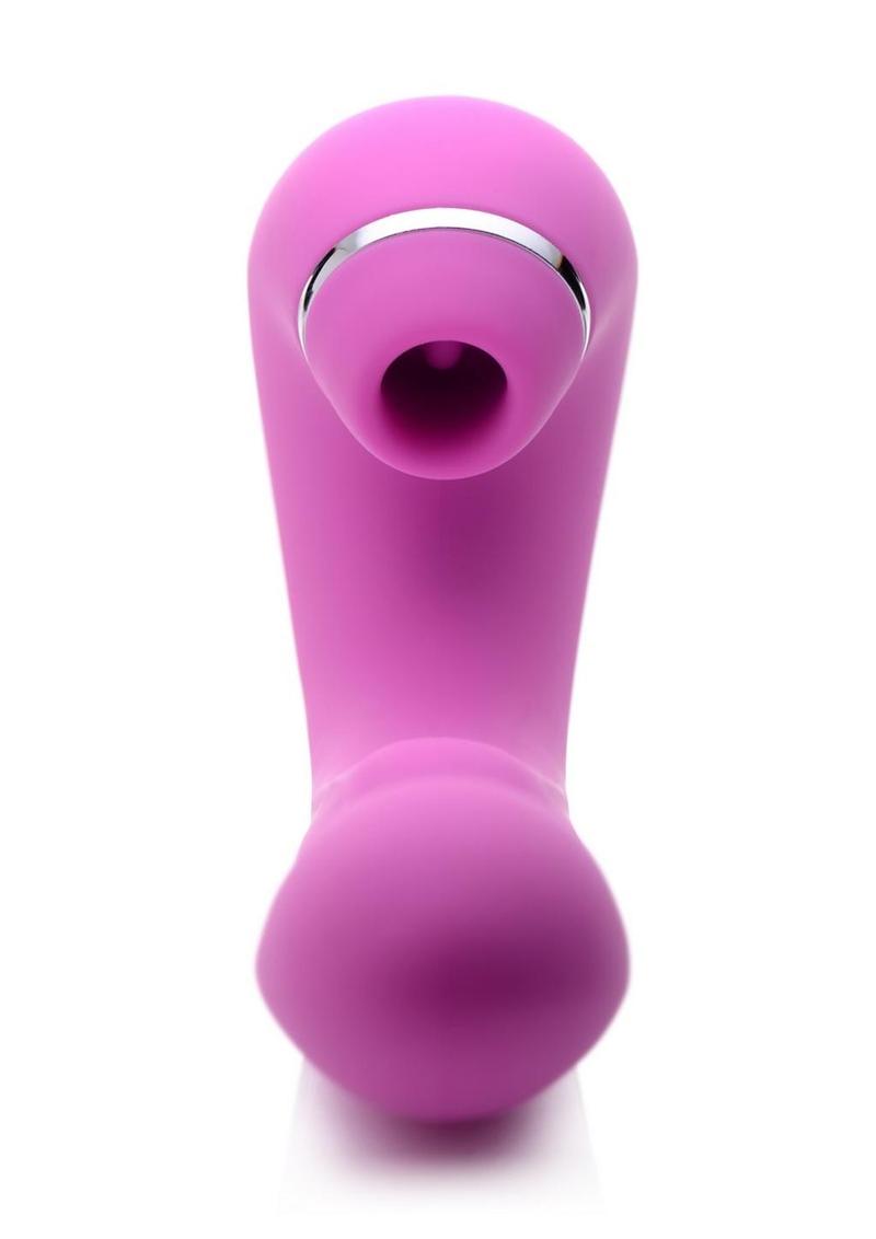 Tapping Silicone Rechargeable G-Spot Vibrator with Suction
