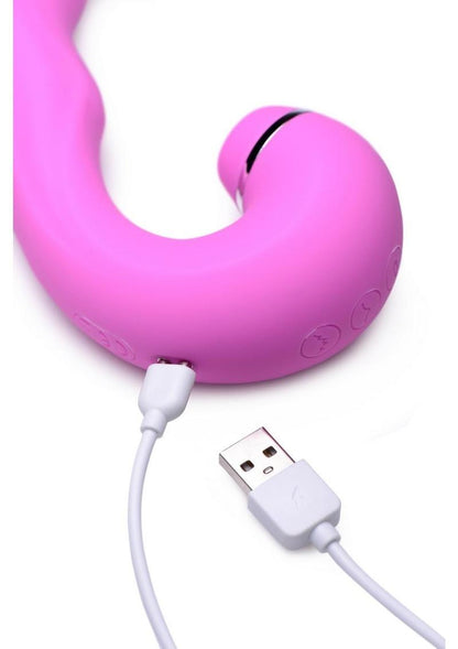 Tapping Silicone Rechargeable G-Spot Vibrator with Suction