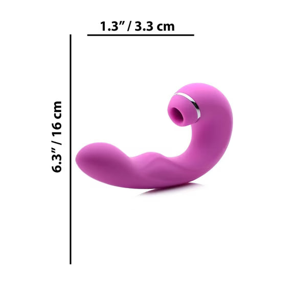 Tapping Silicone Rechargeable G-Spot Vibrator with Suction