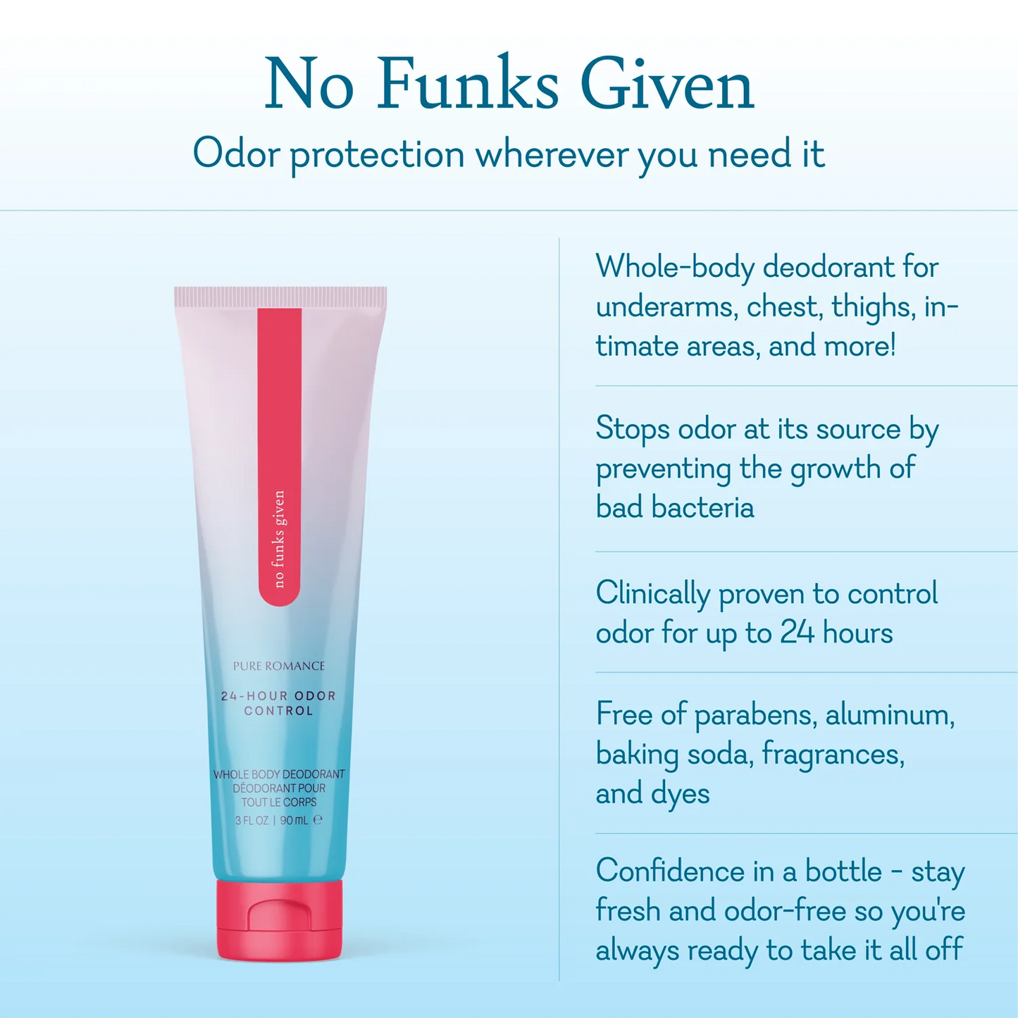 No Funks Given: Odor Free Whole Body Deodorant