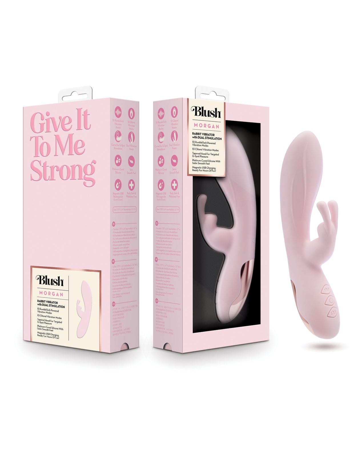 Morgan Rabbit Vibrator - Pink