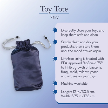 Toy Tote- Navy Blue
