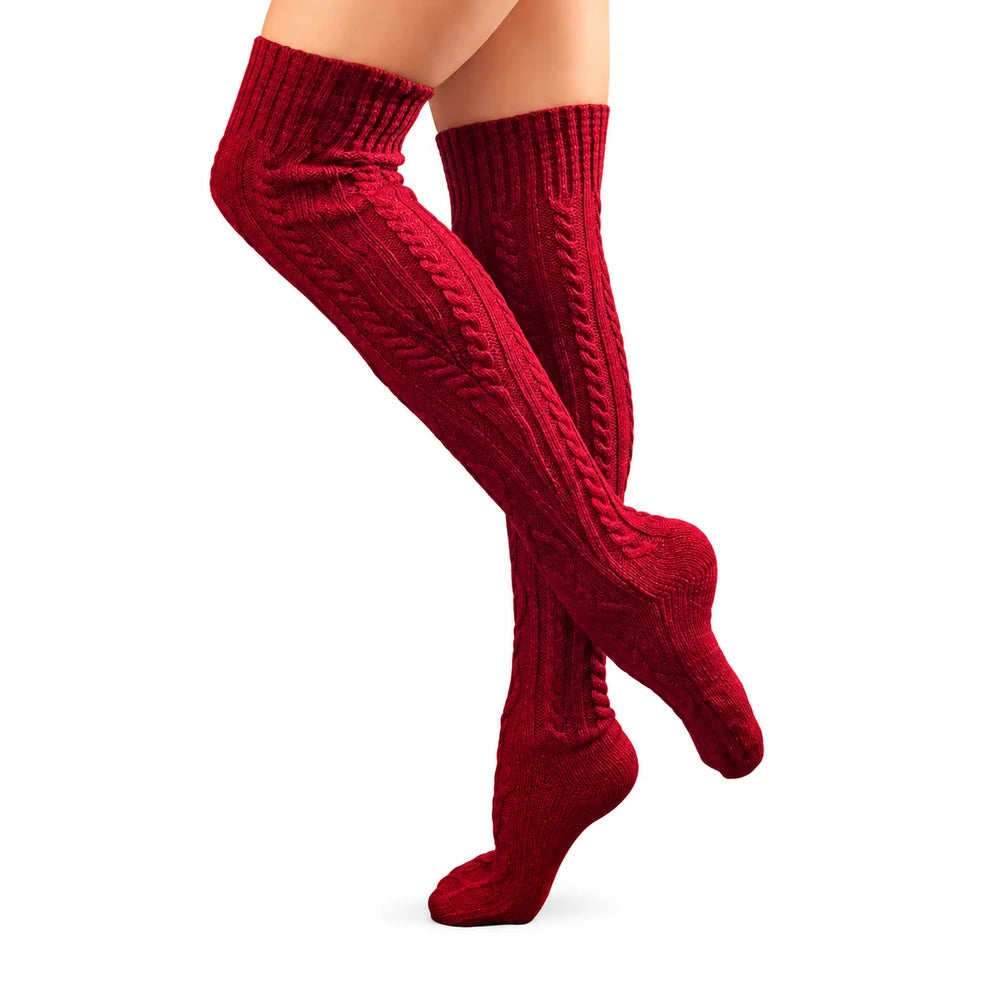 Over The Knee Knit Sweater Socks