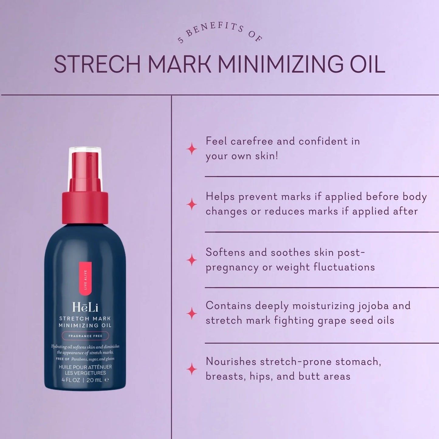 Stretch Mark Minimizing Oil: Skin Hydrator & Smoother (Retiring)