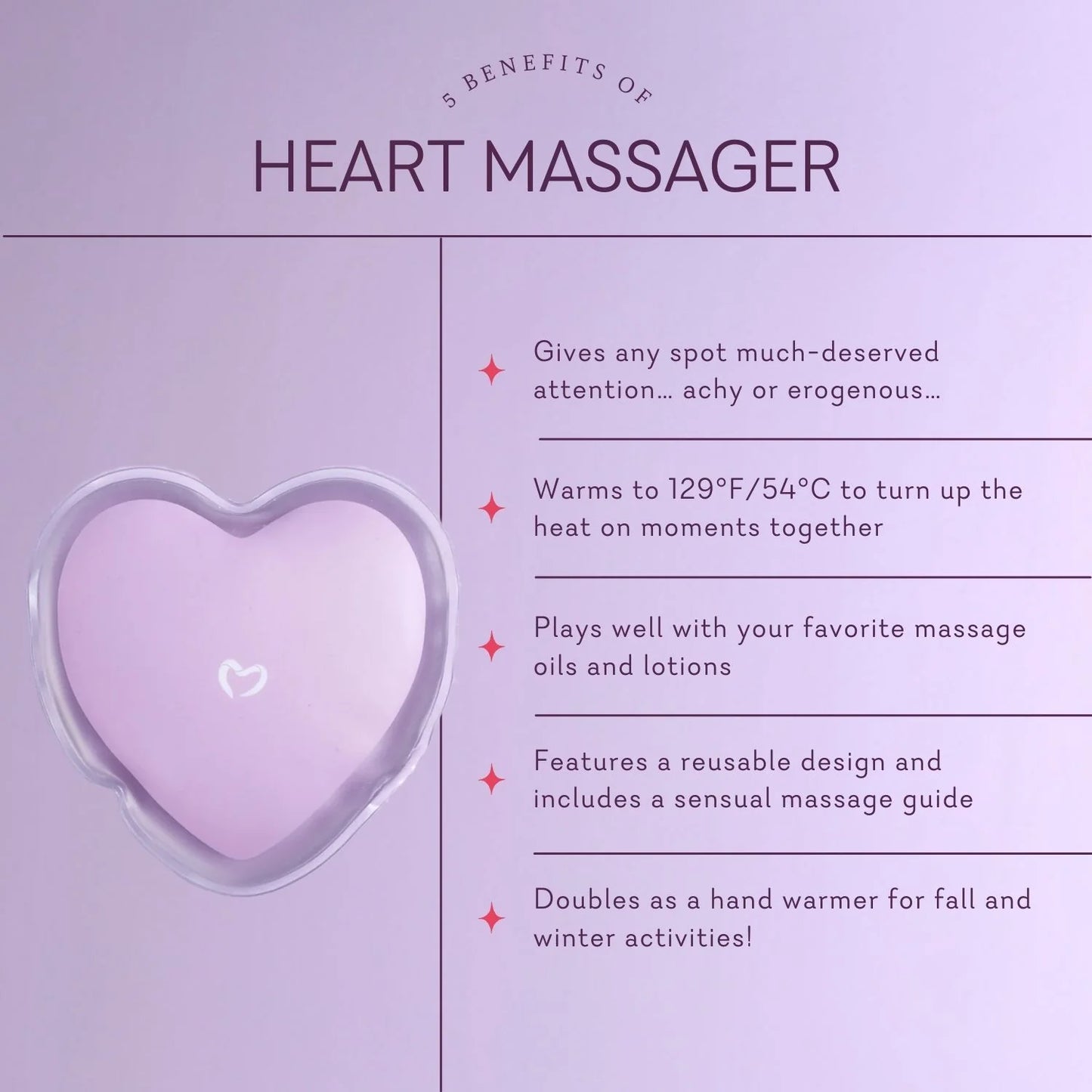 Heart Massager: Reusable Warming Massager