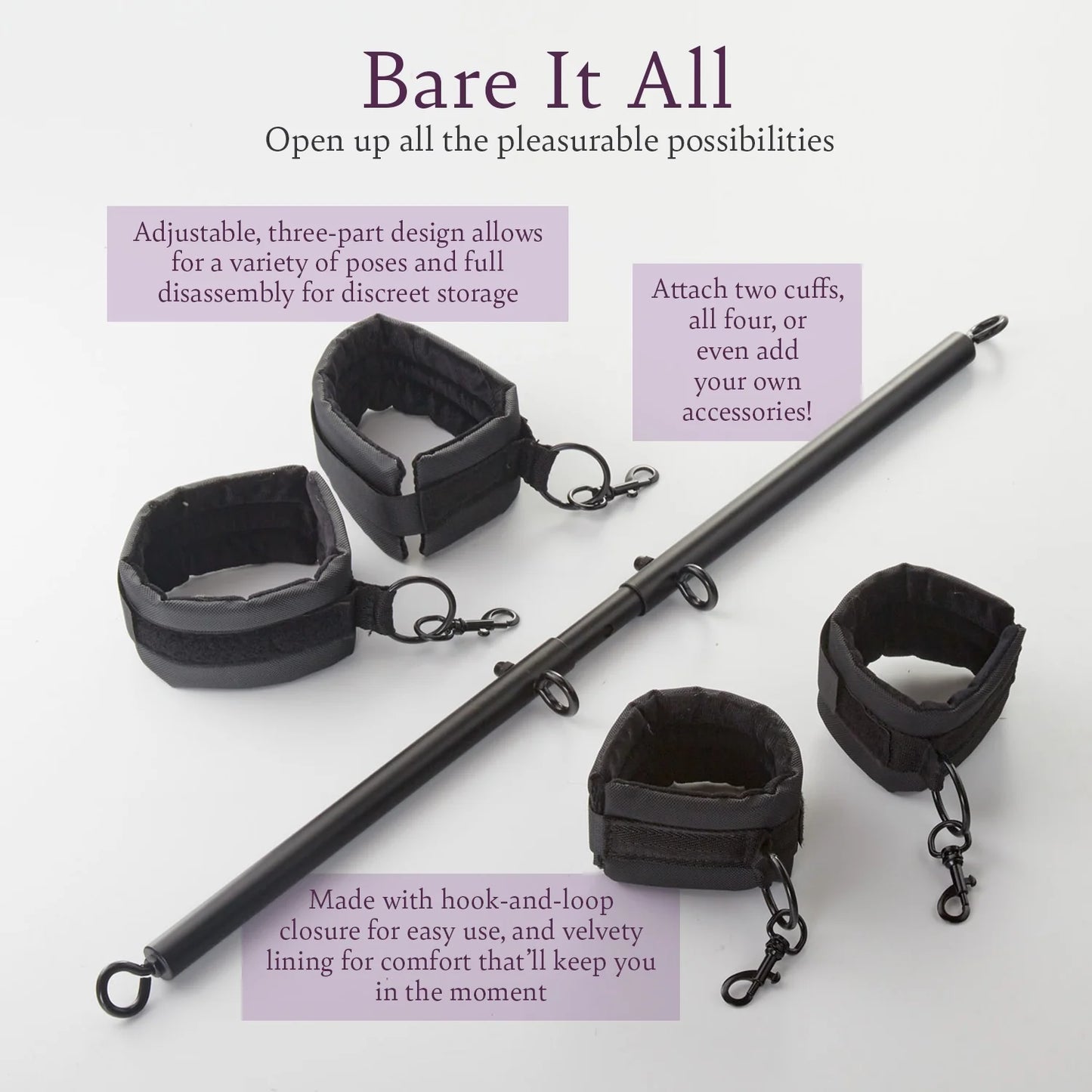Bare It All: Adjustable Spreader Bar