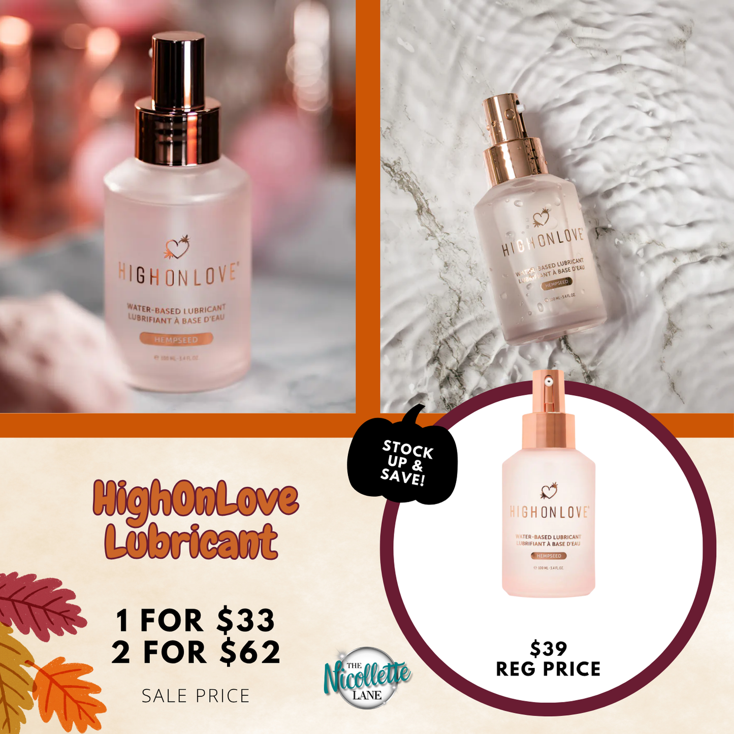 HighOnLove Water-Based Lubricant