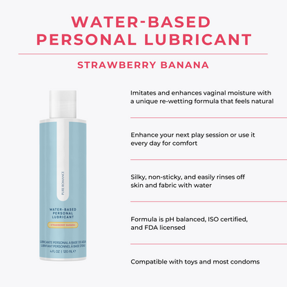 Water-Based Personal Lubricant - Strawberry Banana Personal Moisturizer (Just Like Me)