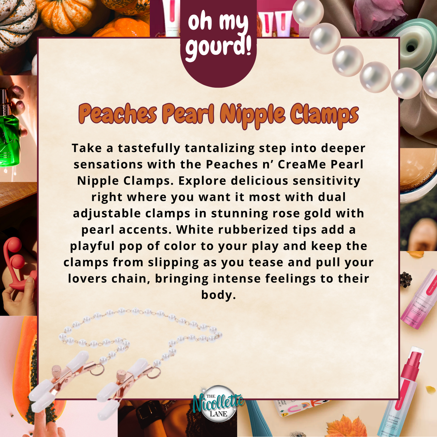 Peaches Pearl Nipple Clamps