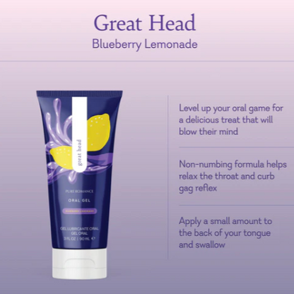 Great Head- Blueberry Lemonade: Oral Gel