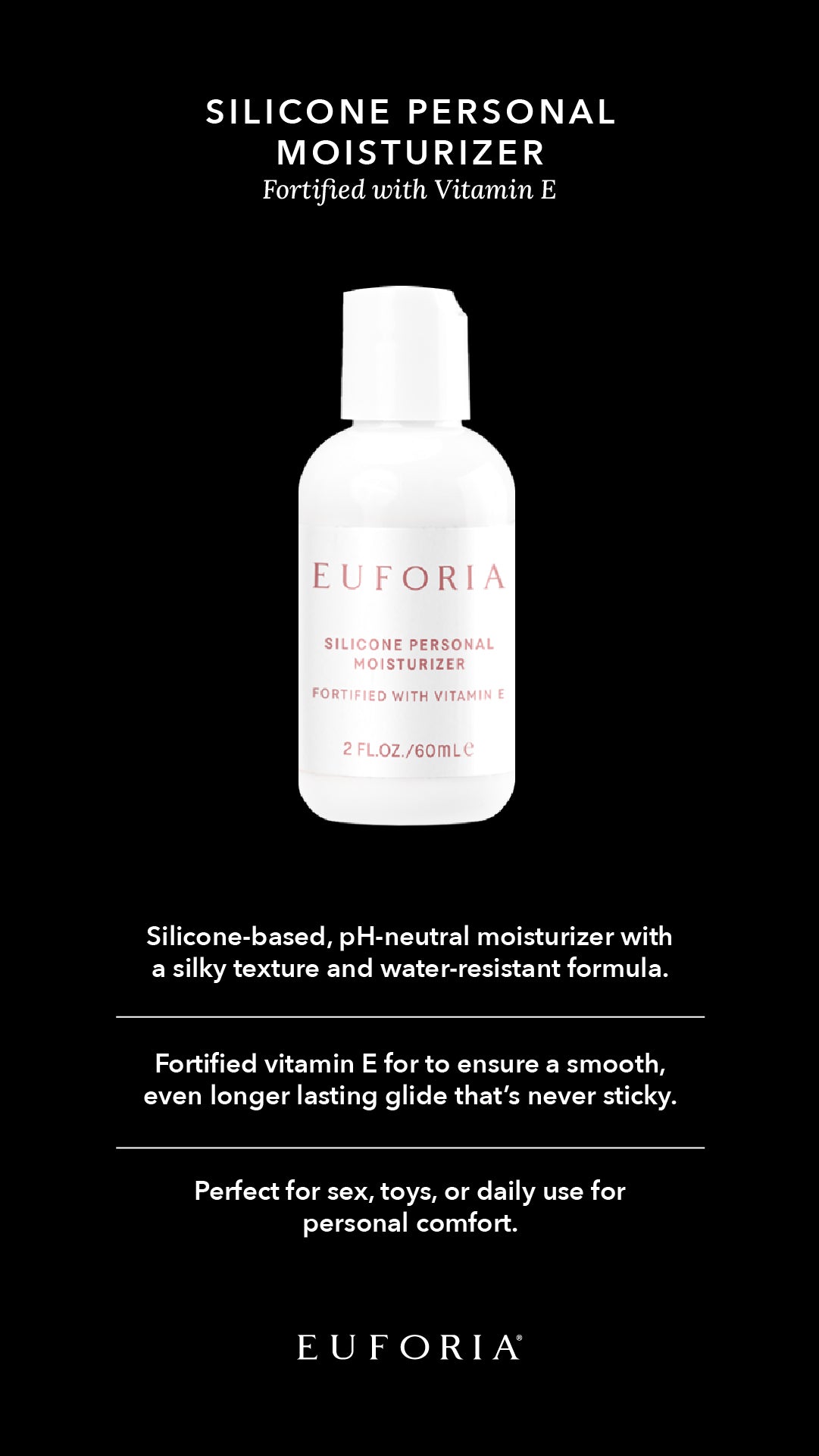Silicone Personal Moisturizer - with Vitamin E