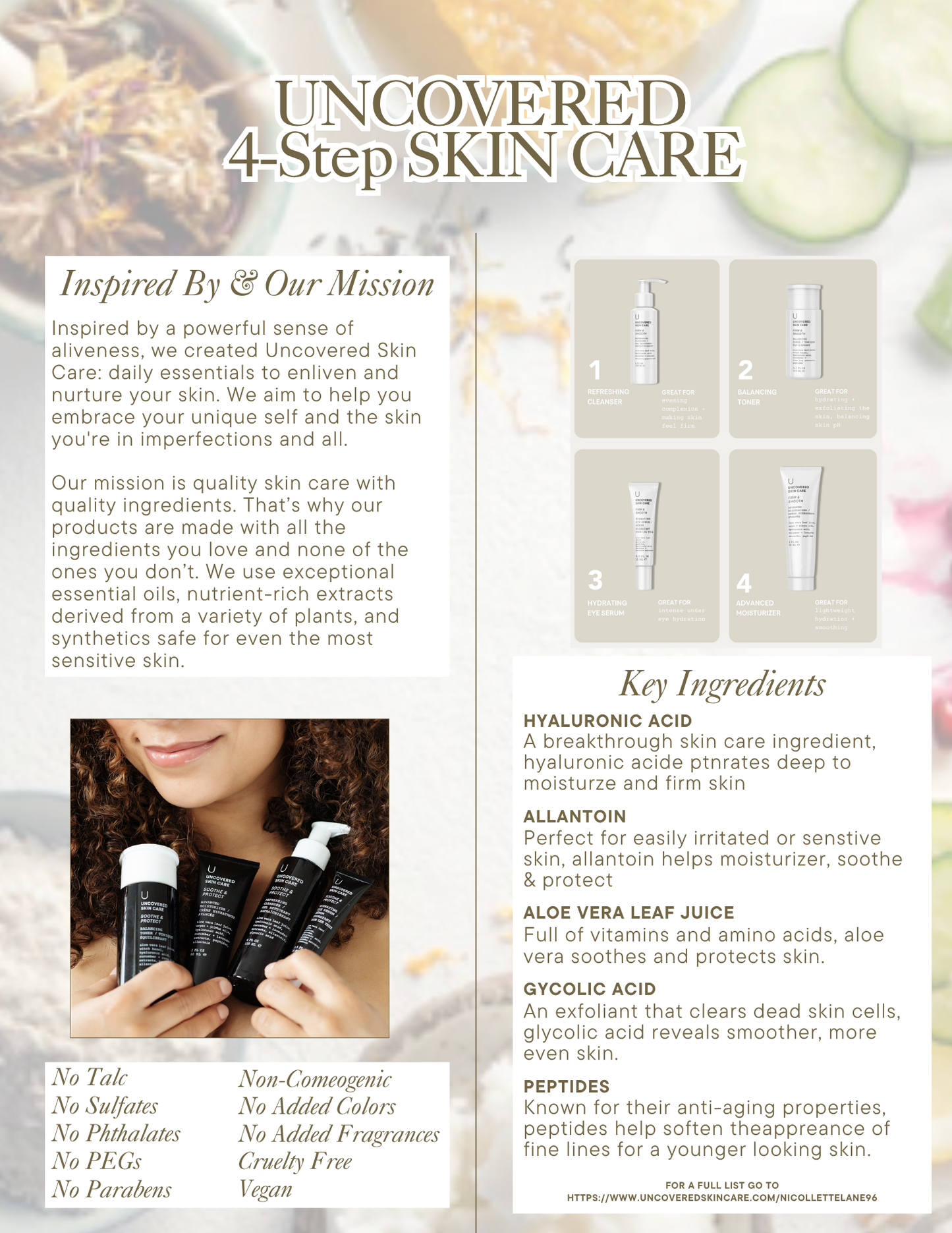 Soothe and Protect Uncovered Skin Care line