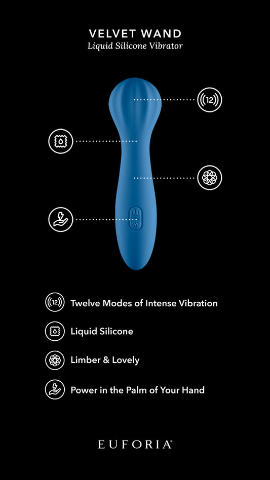 Velvet Tease Wand: Liquid Silicone Vibrator