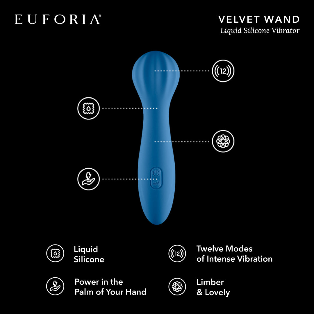 Velvet Tease Wand: Liquid Silicone Vibrator
