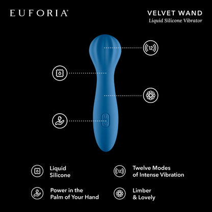 Velvet Tease Wand: Liquid Silicone Vibrator