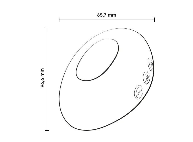 Temp Lay-On Vibrator/Massager- Lavender Blue