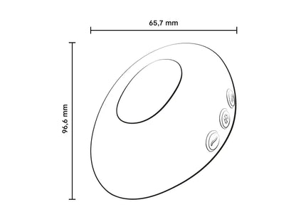 Temp Lay-On Vibrator/Massager- Lavender Blue