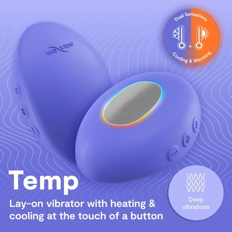Temp Lay-On Vibrator/Massager- Lavender Blue