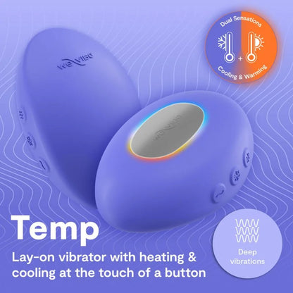 Temp Lay-On Vibrator/Massager- Lavender Blue