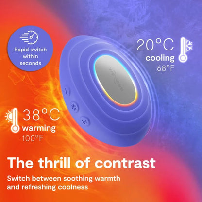 Temp Lay-On Vibrator/Massager- Lavender Blue